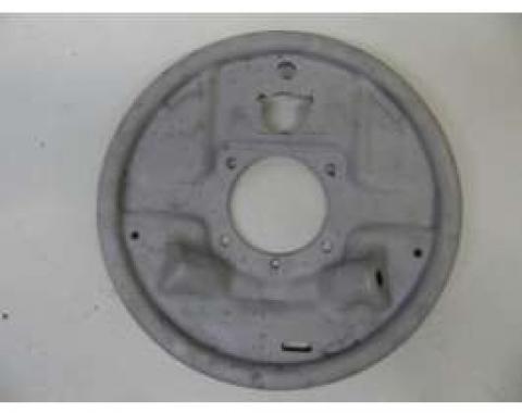 Chevy Rear Wheel Backing Plate, Left Side, Used, 1955-1957