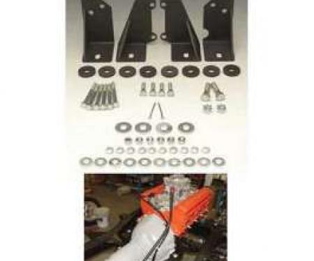 Chevy Turbo Hydra-Matic 200, 350, 400, 700R4 (TH200, 350, 400, 700R4) Installation Bracket Kit, 1955-1957