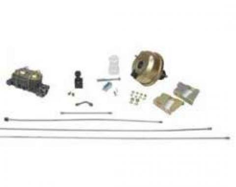 Chevy Power Booster, Dual Master Cylinder Conversion Kit, With Adjusting Proportioning Valve, 1955-1957