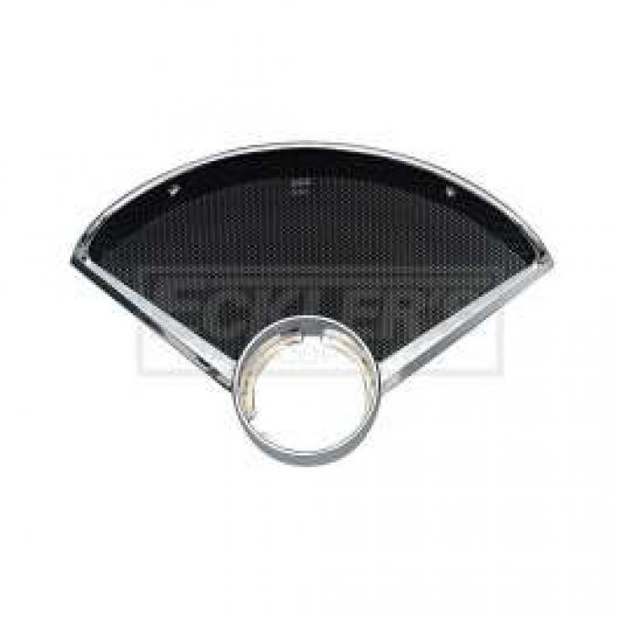 Chevy Dash Bezel, Clock & Speaker, 1955-1956