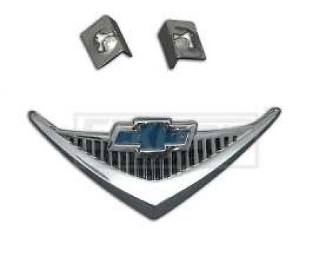 Chevy Horn Cap Emblem, Small Block, 210, 1955-1956