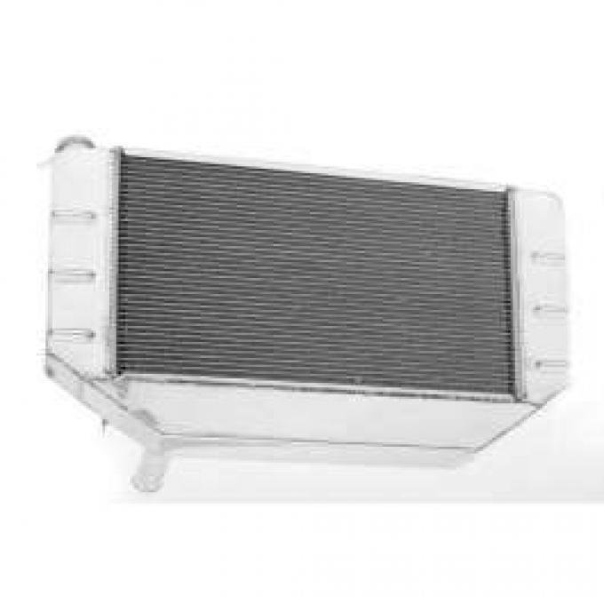 Chevy Cross-Flow Radiator, Polished Aluminum, LS1, LS2, LS3& LS6, Griffin, 1955-1957