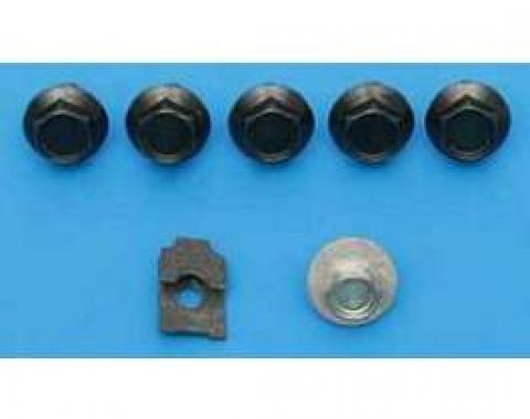 Chevy Hood Latch & Striker Plate Screw Set, 1955-1957