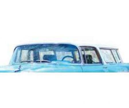 Chevy Sliding Rear Quarter Glass, Clear, Nomad, 1955-1957