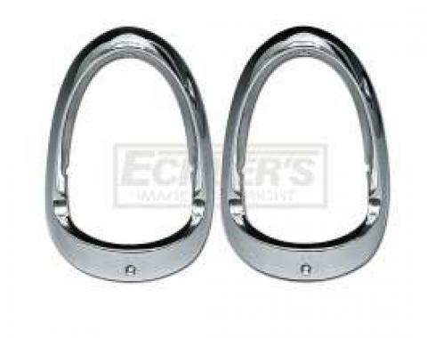 Chevy Taillight Bezels, Best Quality, 1955