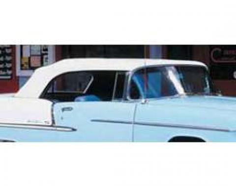 Chevy Convertible Top, White, 1955-1957