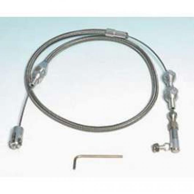 Chevy Throttle Cable, With Carburetor, Lokar, 1955-1957