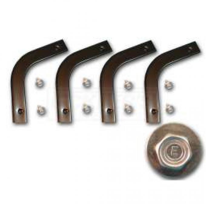 Chevy Control Arm Dust Shield Retainers, 1957