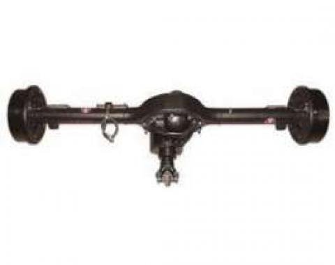 Chevy Rear End, 9, Complete, With 11 Drum Brakes, Semi Gloss Black Powder Coated, 1955-1957