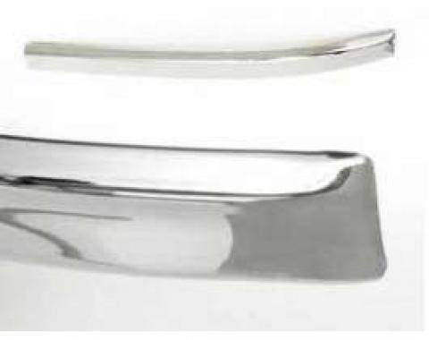 Chevy Interior Side Panel Trim, Stainless Steel, Left Lower Rear, 2-Door Hardtop, Bel Air, 1957