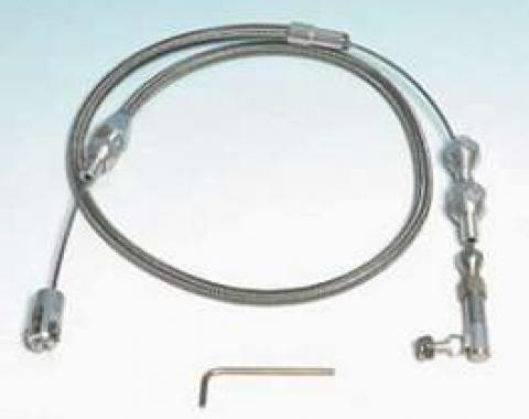 Chevy Throttle Cable, With Carburetor, Lokar, 1955-1957