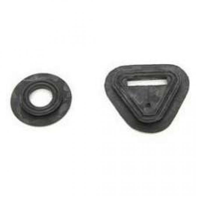 Chevy Dimmer Switch & Gas Pedal Carpet Grommets, 1955-1957
