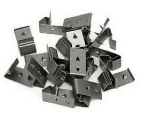 Chevy Quarter Window Felt Channel Retaining Clips, 2-Door Sedan, 1955-1957