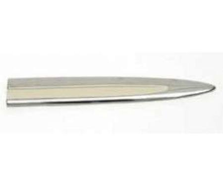 Chevy Door Molding, Stainless Steel, Right, Lower, 2-Door Hardtop & Convertible, Bel Air, 1955