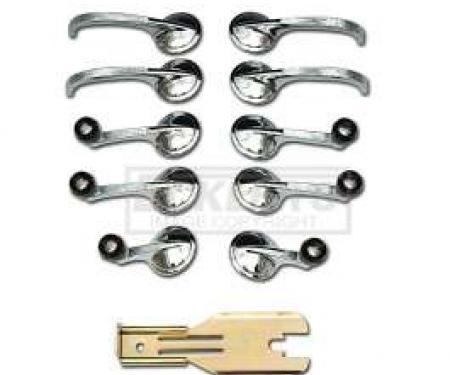 Chevy Inside Handle Kit, 4-Door, 1955-1957