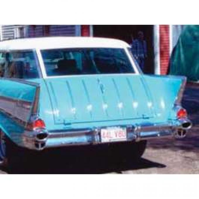 Chevy Rear Liftgate Glass, Clear, Nomad, 1955-1957