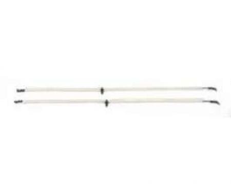 Chevy Door Release Rods, Inner, 2-Door Sedan, Wagon & Nomad, 1955-1957