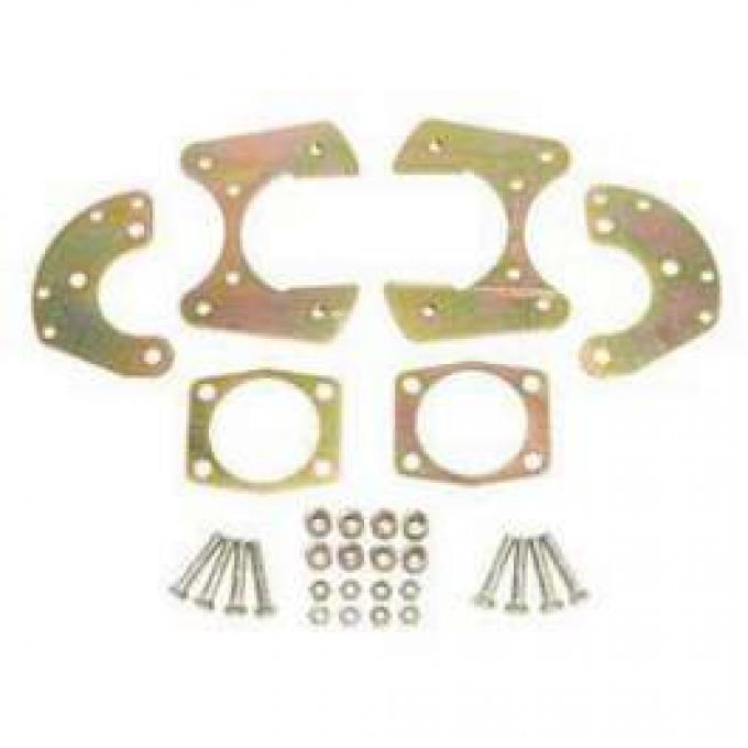 Chevy Rear Disc Brake Bracket Kit, For 9 Ford, With 1, 2 T-Bolts, 1955-1957