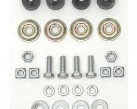 Chevy Shock Installation Hardware Kit, Front, 1955-1957