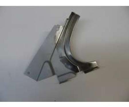 Chevy Used Bel Air 210 2-Door Hardtop Left Rear Inner Stainless Steel Dogleg With Felt, 1955-1957