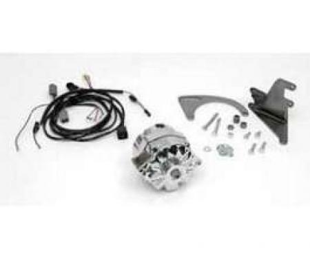 Chevy Alternator Conversion Kit, Chrome, Small Block Short Water Pump, 1956