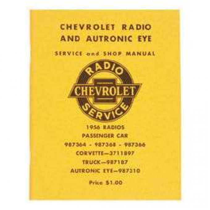 Chevy Radio Manual, 1956