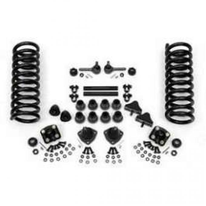 Chevy Rack & Pinion Front End Rebuild Kit, With 2 Drop Springs, 1955-1957