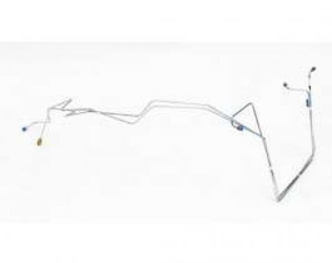 Chevy Brake Lines, Prebent, Front, Use With Power Brakes & GM Style Proportioning Valve, 1956-1957