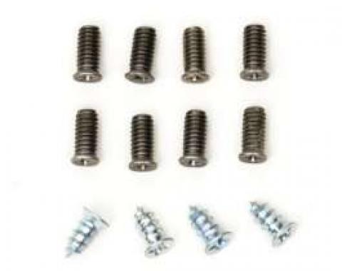 Chevy Windshield Pillar Screw Set, 1955-1957