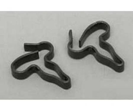 Chevy Frame Crossmember Brake Line Clips, Front, 1955-1957