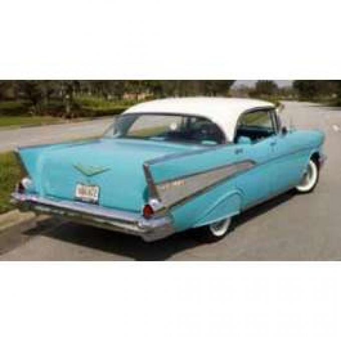 Chevy Rear Glass, Clear, 4-Door Hardtop, 1956-1957