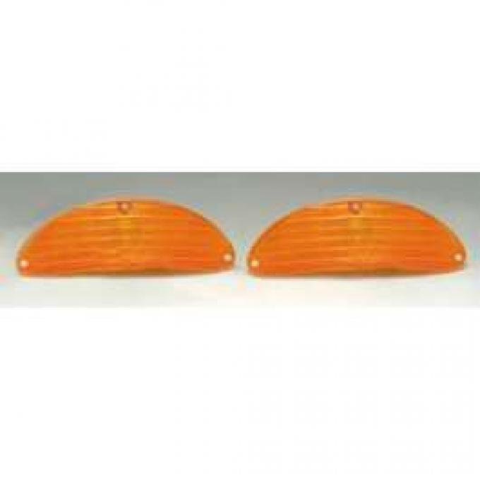 Chevy Parking Light Lenses, Amber, 1955