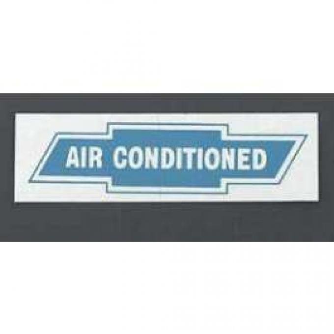 Chevy Factory Air Conditioning Window Decal, 1955-1957