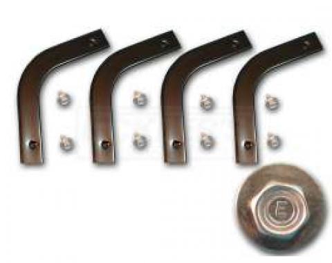 Chevy Control Arm Dust Shield Retainers, 1957