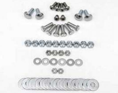 Chevy Bumper Hardware Kit, Front, 1955-1956