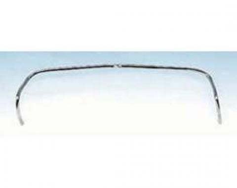 Chevy Instrument Cluster Trim, Chrome, 1957
