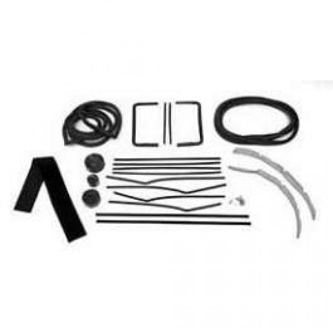 Chevy Glass Installation Kit, 2-Door Hardtop, Bel Air, 1955-1957