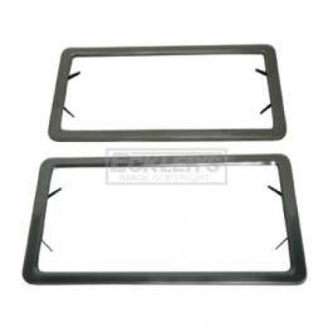 License Plate Frames, Stainless Steel