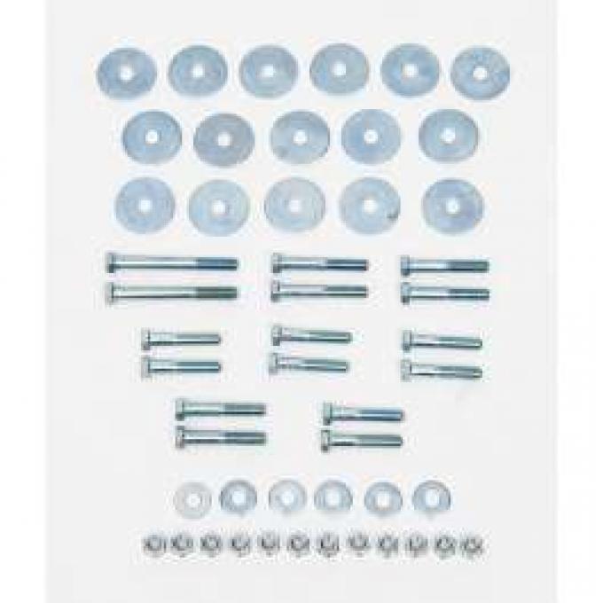 Chevy Body Mount Bolt & Washer Kit, 2-Door Hardtop, 1955-1957