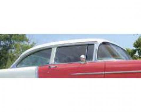 Chevy Vent Window, Installed In Frame, Clear, Sedan & Wagon, Right, 1955-1957