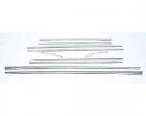 Chevy Side Molding Set, Stainless Steel, 2-Door Hardtop Or Convertible, Sedan, Nomad, Wagon, 210, Bel Air, 1957