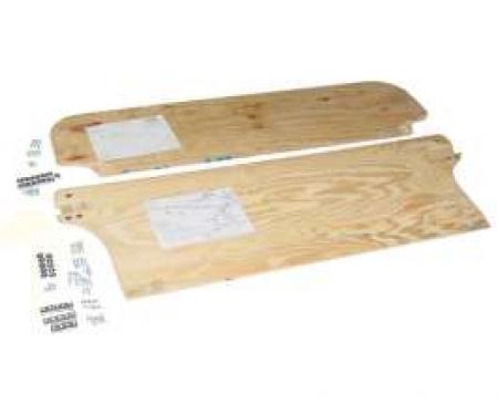 Chevy Rear Seat Plywood Set, With Hardware, Wagon, Nomad, 1955-1957