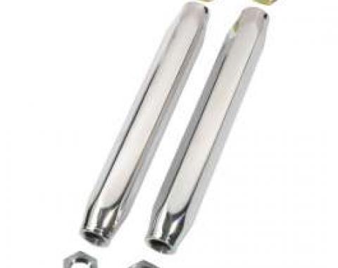 Chevy Tie Rod Sleeves, Polished Aluminum, 1955-1957
