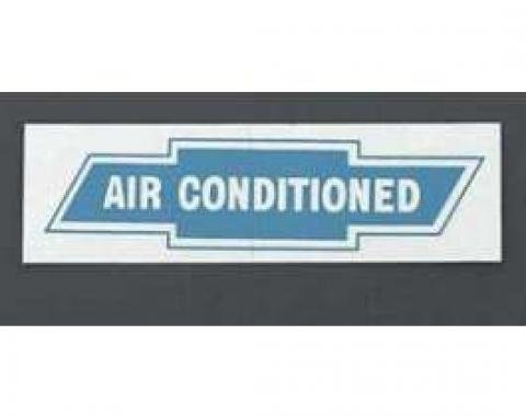 Chevy Factory Air Conditioning Window Decal, 1955-1957