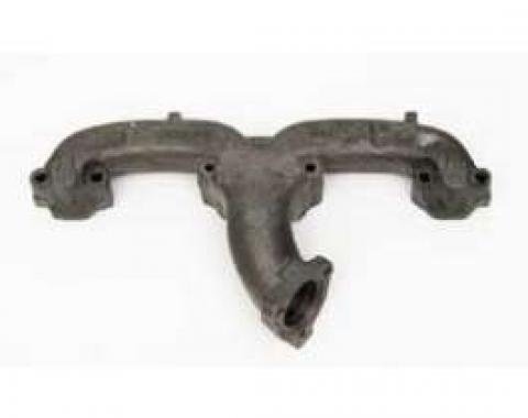 Chevy Exhaust Manifold, 2, Small Block, Left, For Rack & Pinion Steering, 1955-1957