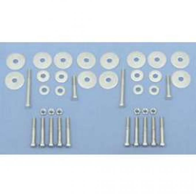 Chevy Body Mount Bolt & Washer Kit, 2 & 4-Door Sedan, 1955-1957