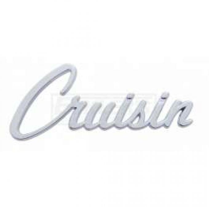 Chevy Cruisin Script Emblem, Chrome, 1955-1957