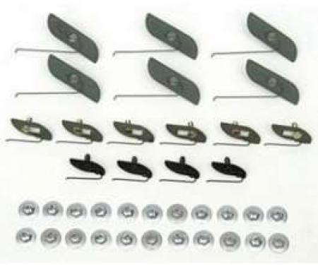 Chevy Quarter Panel Molding Clip Set, Bel Air, 1956