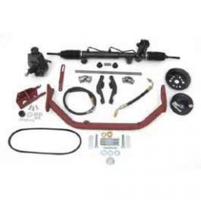 Chevy Rack & Pinion Steering Mega Kit, Small Block, With ididit Tilt Column Shift, 1955-1957