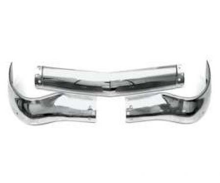 Chevy Front Bumper, Three-Piece Set, Driver Quality, 1956